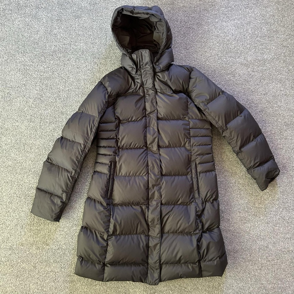 Patagonia Jacket Womens XL Black Down With It Parka Puffer Coat Hooded STY28439